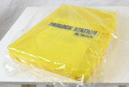 Brady 105932 Ready Access Padlock Station (unfilled), Yellow