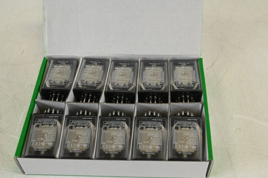 SCHNEIDER  Relay: Socket Mounted, 10 A Current Rating, 12V DC, 11 -Set of 10