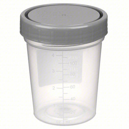 GENT-L-KARE M4928 Specimen Container, Polypropylene, PK 100