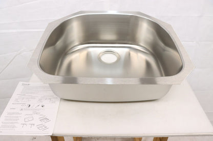 Elkay DCFU2118 Dayton Undermount Stainless Steel 24" Rounded Single Bowl K. Sink