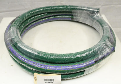 Eaton H052316-GRN-25 Bulk Chemical Hose, 25 ft Hose Lg