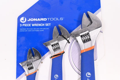 Jonard Tools AW-6810 Adjustable Wrench Set, Alloy Steel