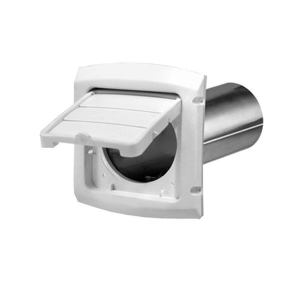 Everbilt BHLH4WHD 4" Hinged Louvered Vent Hood in White