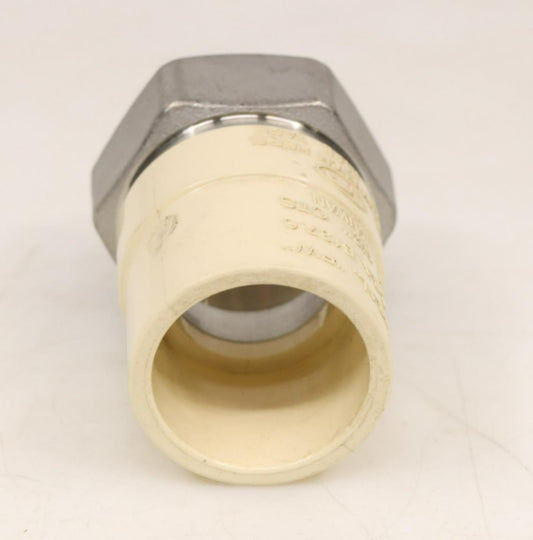 Everflow SSCPF112-NL 1-1/2" CPVC x Female Stainless Steel Adapter (Lead Free)