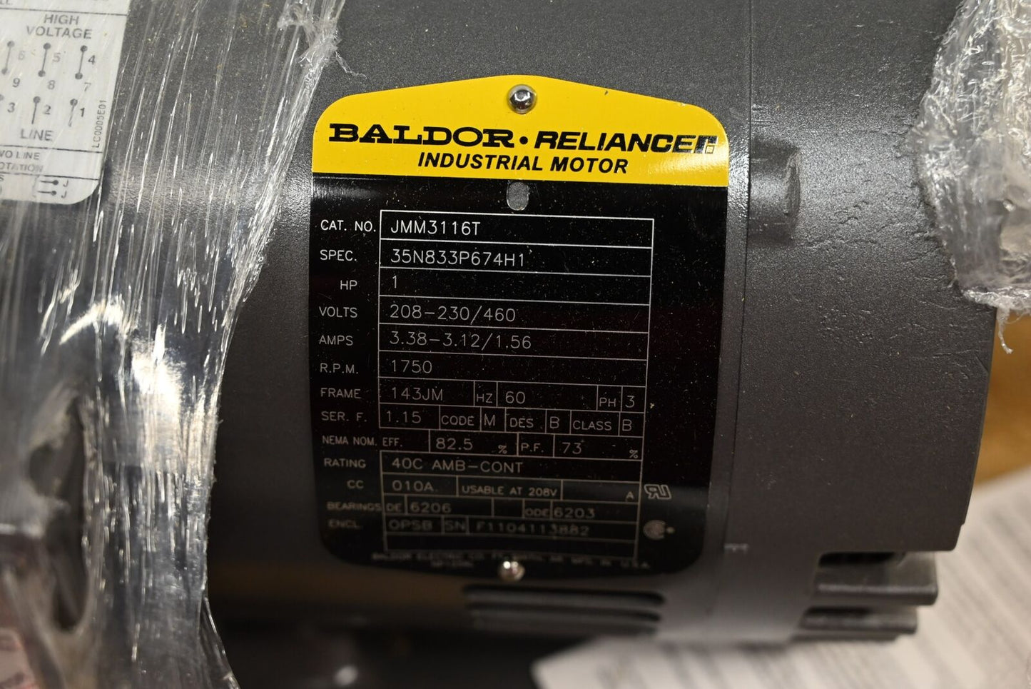 Baldor JMM3116T Foot Mounted, Close-Coupled Pump Motor, 60 Hz