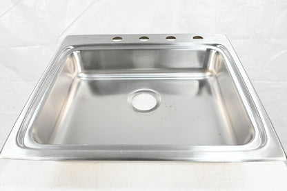 Elkay LRAD2522554 Lustertone Drop In Single Basin Stainless Steel Kitchen Sink