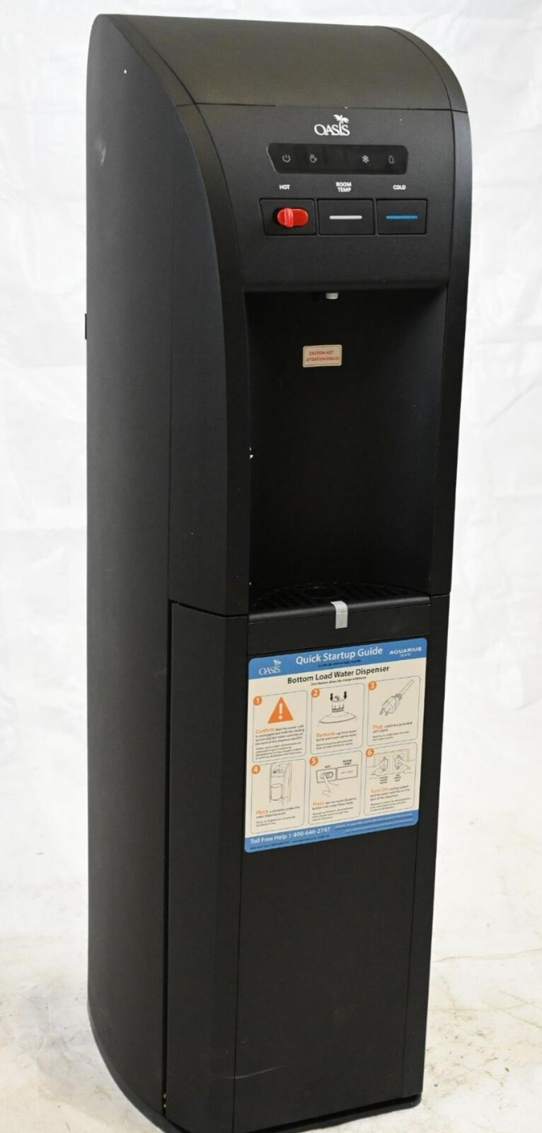 Oasis BAEB1SHSK Bottle Water Dispenser, 43-1/2 in Ht, 115V AC