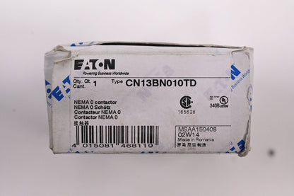 Eaton CN13BN010TD Other Contactors 3P 18A 24VDC Size 0 1NO