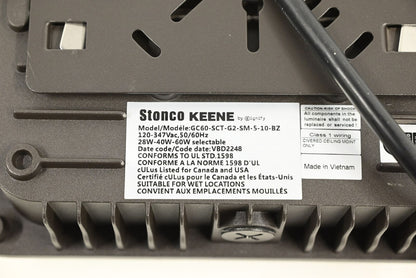 Stonco Keene GC60-SCT-G2-SM-5-10-BZ Garage & Canopy Dualselect Wattage 28-40-60W