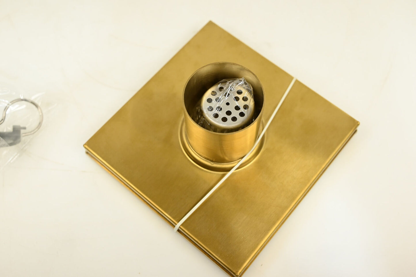 SH439022PB- 6"Cohen Square Tile-In Shower Drain - Polished Brass