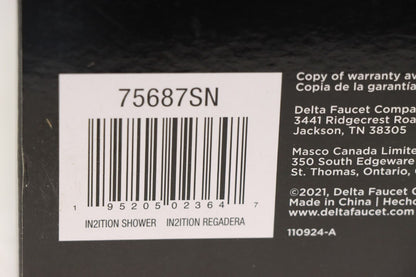 Delta 75687SN Universal Showering Components In2ition 7-Setting 2-In-One Shower