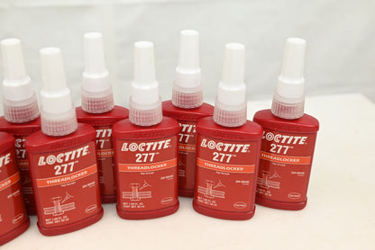 Loctite 277 Red Threadlocker 27731,  High Strength - 50 ml Bottle- Pack of 10