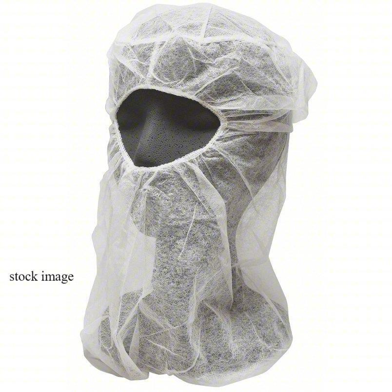 ACTION CHEMICAL M2302W-XLONG Disposable Hood, Polypropylene, XL, 1000 Per/Case