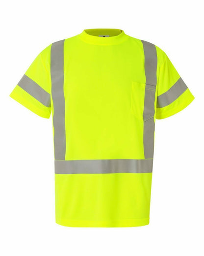 Kishigo 9118 Class 3 Polyester T-Shirt, Lime, Size 3XL