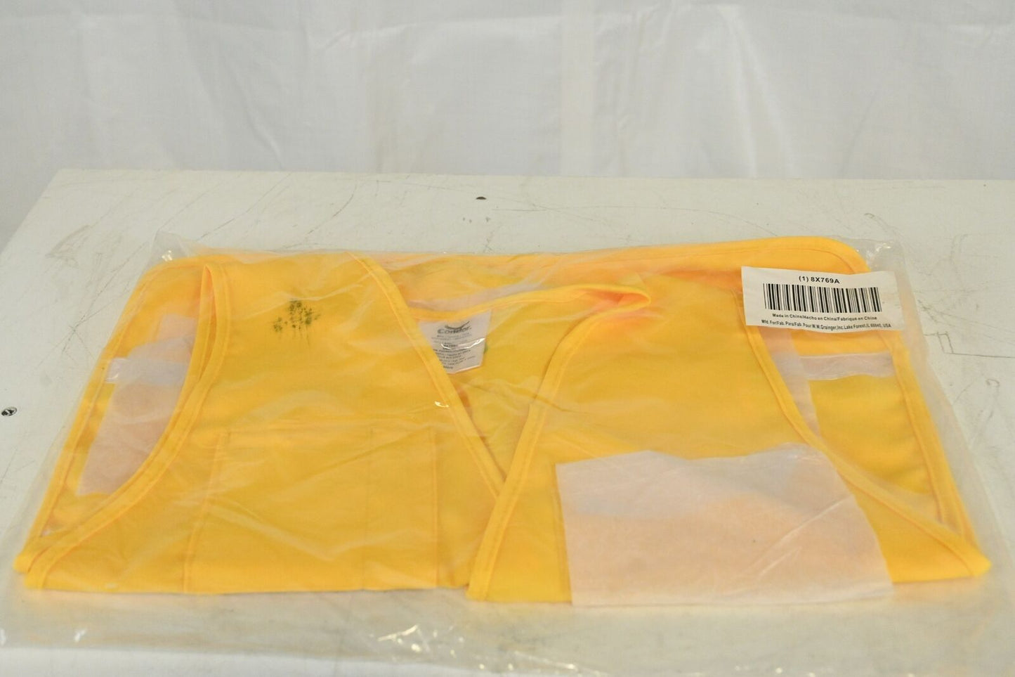 Condor 8X769, Safety Vest, 23 in Lg, Yellow