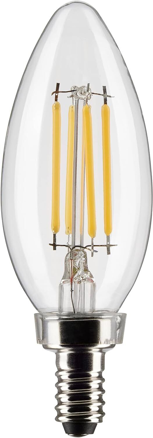 Satco S21264 4 Watt Vintage Edison Dimmable B11 Candelabra (E12) LED Bulb, PK 24