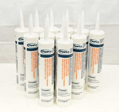 ProFlo PFC300WHT 10.1 oz Tube & TILE Caulk, PK 12