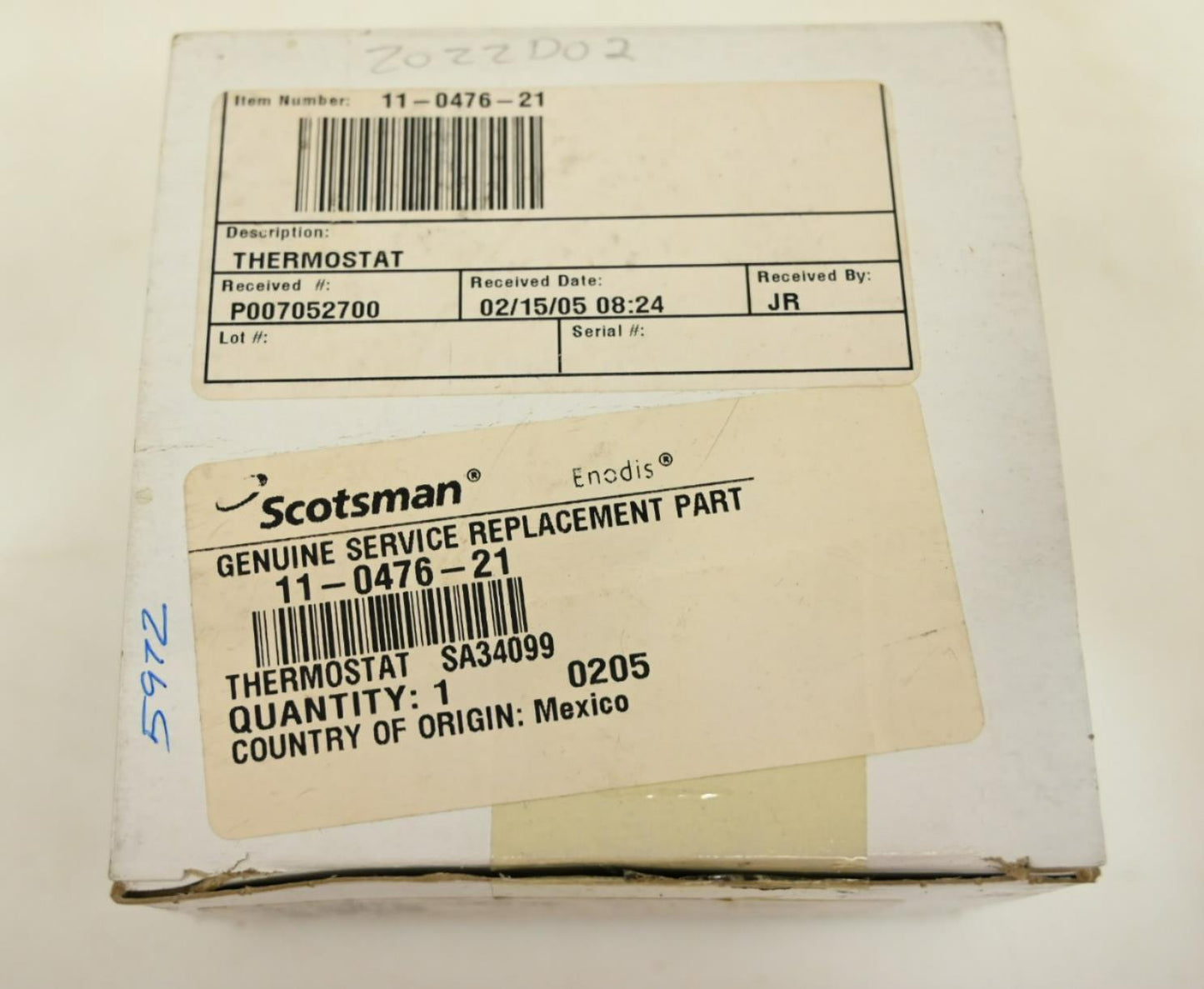 Scotsman 11-0476-21 Thermostat