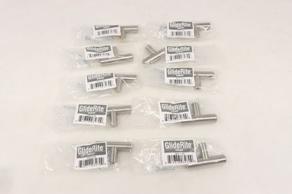 GlideRite 7002-T-SS Thick Solid Stainless Steel Finish T-Bar Knobs, PK 10