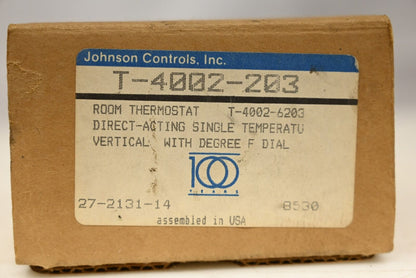 Johson Controls T-4002-203 Pneumatic Thermostat