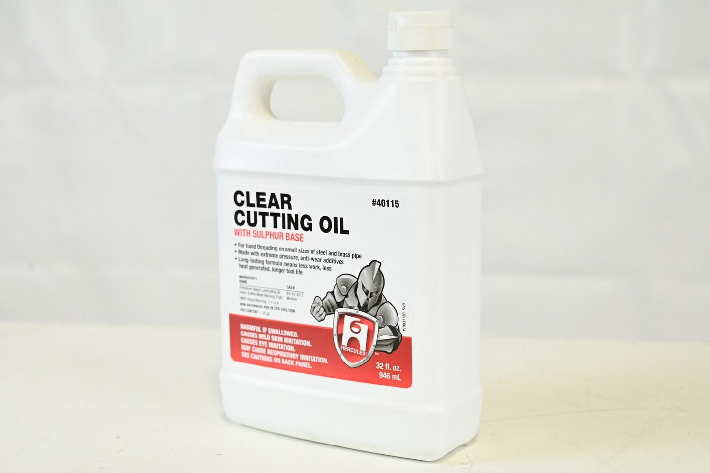 Hercules 40115, Clear Cutting Oil With Sulphur Base, 32 Oz