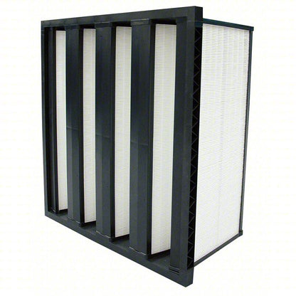 Air Handler 2GHK7 V-Bank Air Filter, 20" Ht x 24" Wd x 12" Dp, MERV 15