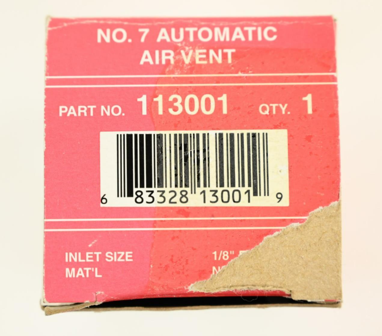 Bell & Gossett 113001 1/8" Automatic Air Vent (Female Threaded)