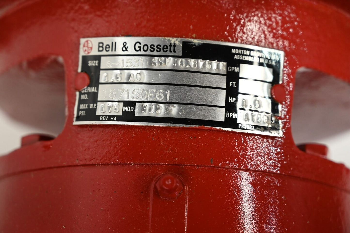 Baldor JMM3211T Bell & Gossett, 3 HP, 208-230/460