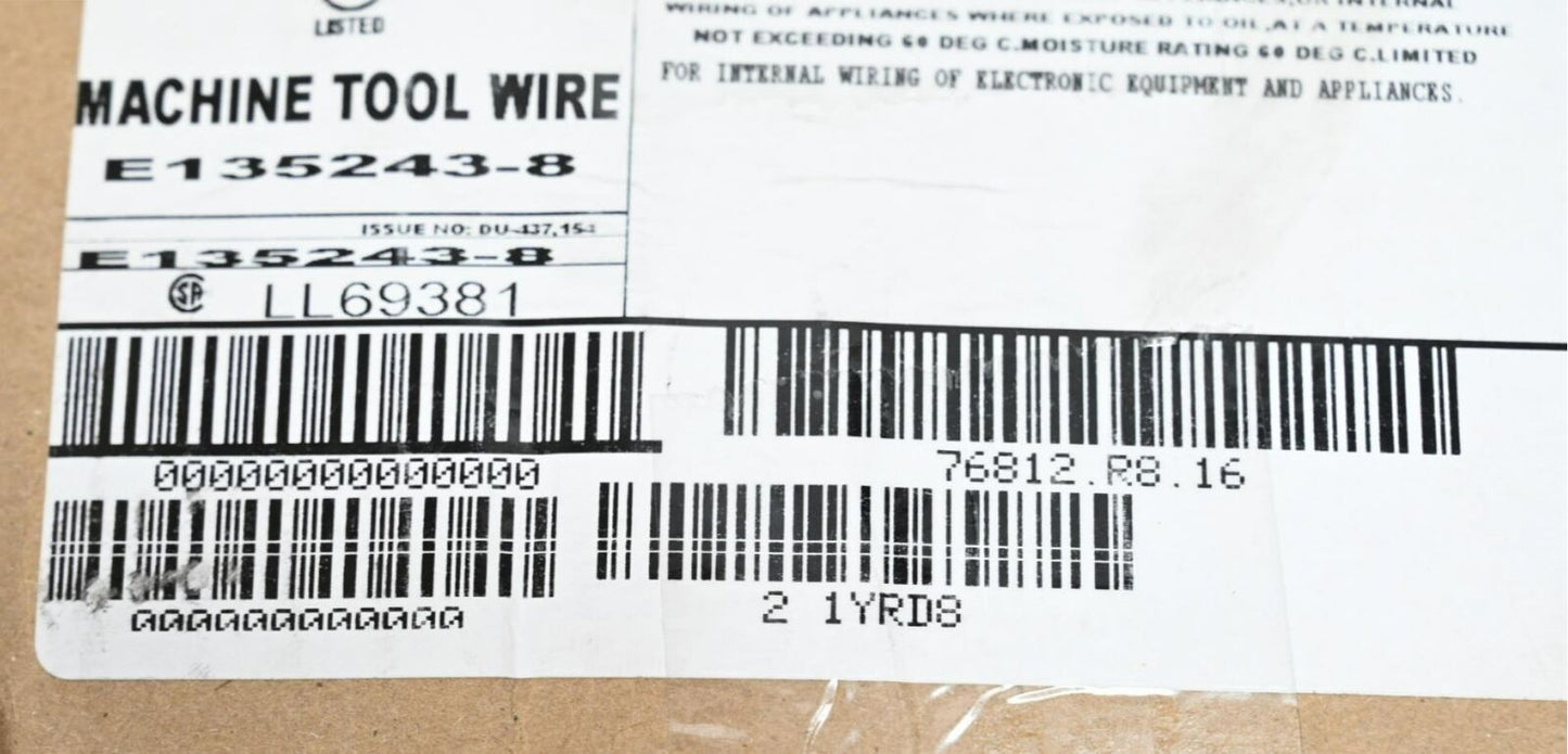 Carol 76812.R8.16 Machine Tool Wire, 500 ft Length, 600 V