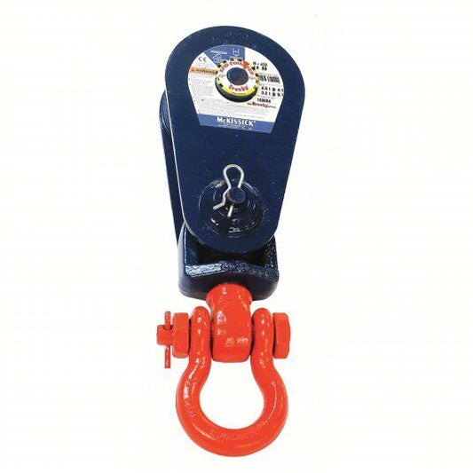 CROSBY Snatch Block: Designed For Wire Rope, Shackle, 3/4 in Max. Cable - 48FP97