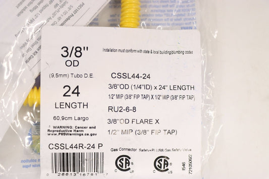 BrassCraft CSSL44R-24 P 1/2 in. MIP (3/8" FIP TAP) x 1/2" MIP (3/8" FIP TAP)