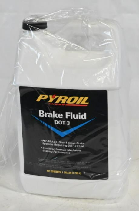 Pyroil PYBF-1, Brake Fluid 1 gal Size, Plastic Bottle