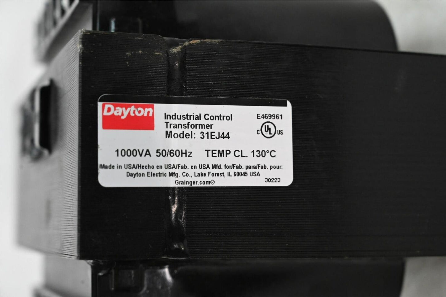 Dayton 31EJ44 Control Transformer