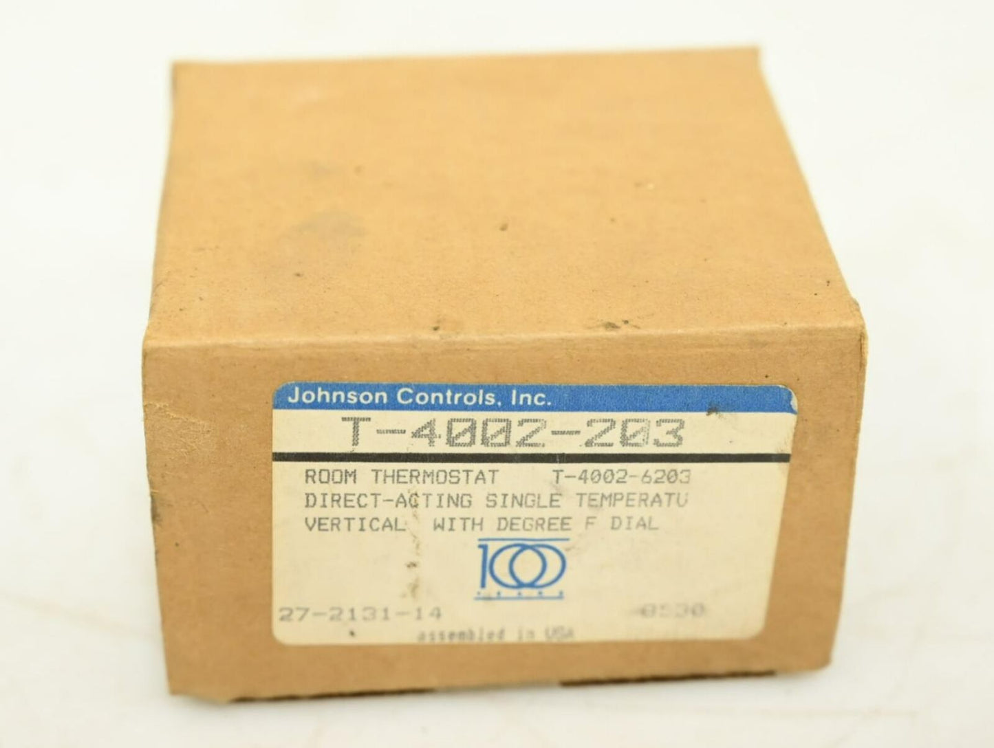 Johson Controls T-4002-203 Pneumatic Thermostat