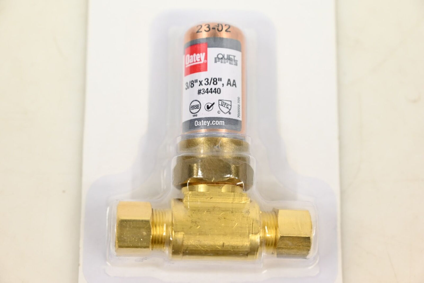 Oatey 34440 Quiet Pipes 3/8 in. O.D. Compression Tee AA Hammer Arrestor